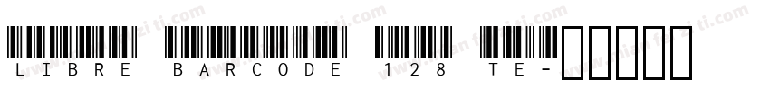 Libre Barcode 128 Te字体转换